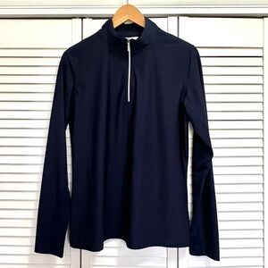 Lady Hagen Navy Long Sleeve Quarter Zip Mock neck Golf Polo Medium